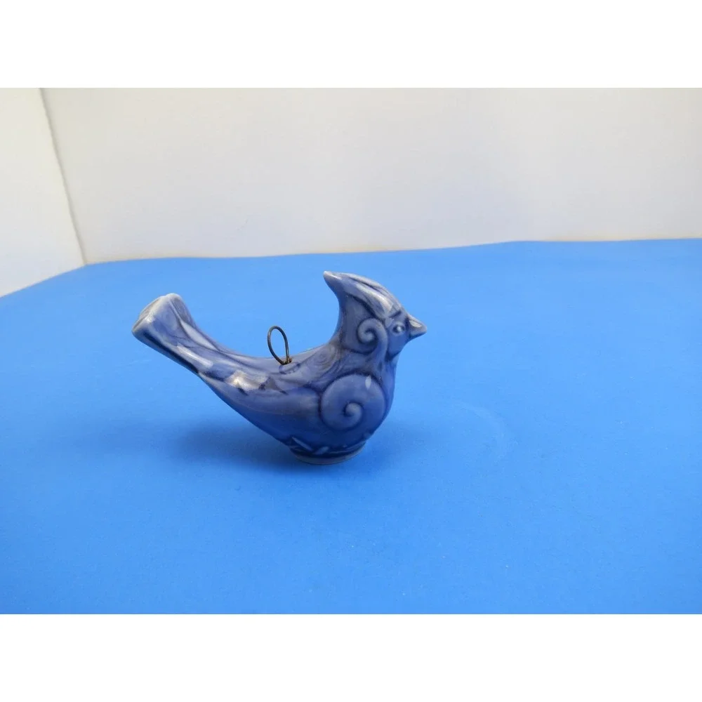Rookwood Pottery 10071 Blue Cardinal Christmas Ornament 2012